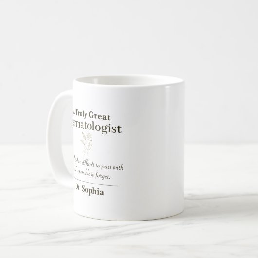 Mug Personalized Great Dermatologist Appreciation Gift (Devant gauche)