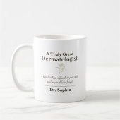 Mug Personalized Great Dermatologist Appreciation Gift (Gauche)