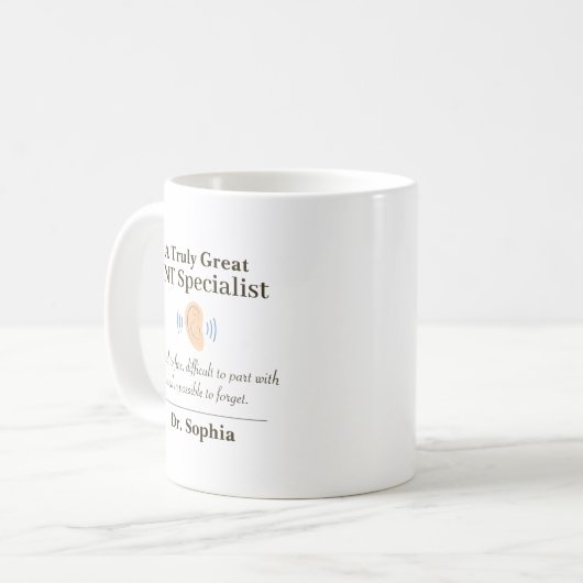 Mug Personalized Great ENT Specialist  (Devant gauche)