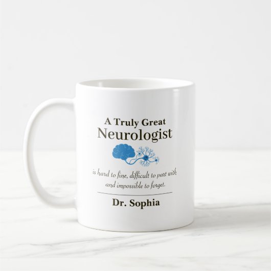 Mug Personalized Great Neurologist Appreciation Gift (Gauche)