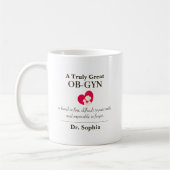 Mug Personalized Great OB-GYN Appreciation Gift (Gauche)