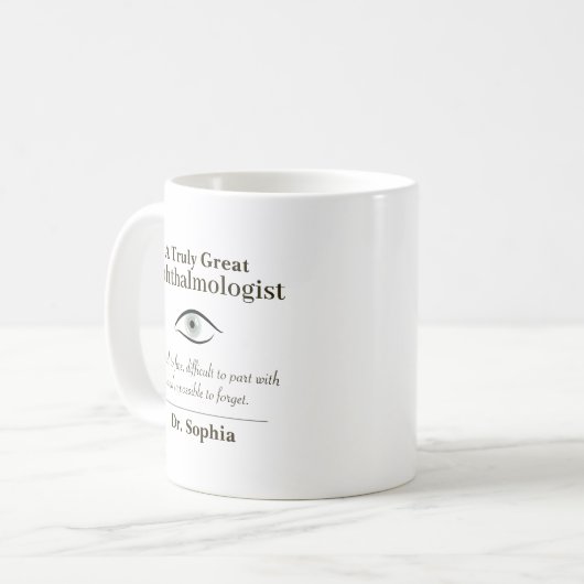Mug Personalized Great Ophthalmologist Gift (Devant gauche)
