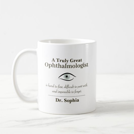 Mug Personalized Great Ophthalmologist Gift (Gauche)