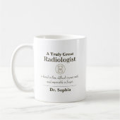 Mug Personalized Great Radiologist Appreciation Gift (Gauche)
