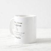 Mug Personalized Great Surgeon Appreciation Gift (Devant gauche)