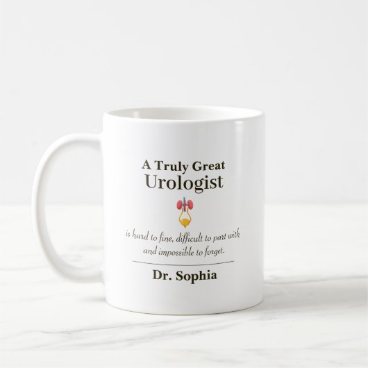 Mug Personalized Great Urologist Appreciation Gift (Gauche)