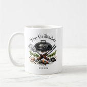 Mug Personalized Grillfather Monogram (Gauche)