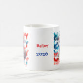 Mug Personalized Happy 4th of July Husky Dog (Centre)