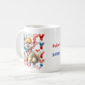 Mug Personalized Happy 4th of July Pomeranian  (Devant gauche)