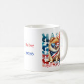 Mug Personalized Happy 4th of July Pomeranian  (Devant droit)