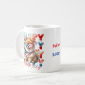 Mug Personalized Happy 4th of July Pomeranian  (Devant gauche)