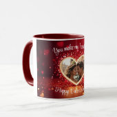 Mug Personalized Heart Photo Frame (Devant gauche)