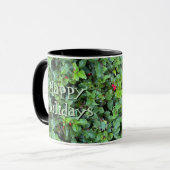 Mug Personalized Holly Berry Christmas Holiday Gift Mu (Devant gauche)