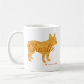 Mug Personalized I Love My Frenchie French Bulldog (Gauche)