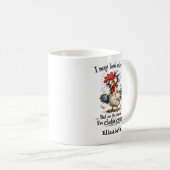 Mug Personalized I May Look Calm Clucking Crazy (Devant droit)
