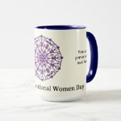 Mug Personalized International Women's Day Floral (Devant droit)