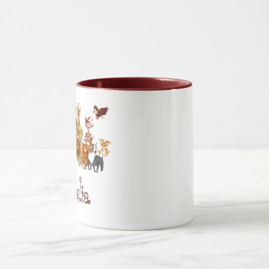 Mug Personalized Kid's animals  (Centre)