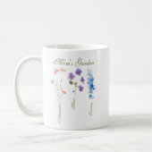 Mug Personalized Kids Name Garden Mother (Gauche)