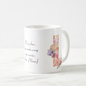 Mug Personalized Love Message Heart Pattern Initial (Devant droit)
