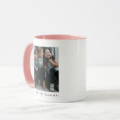 Mug Personalized Love You GLAMMA Grandma Photo Simple (Devant gauche)