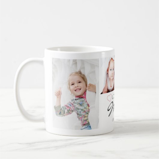 Mug Personalized LOVE YOU MIMI Handwritten 4 Photo (Gauche)