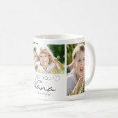 Mug Personalized LOVE YOU NANA Handwritten 3 Photo (Devant droit)