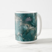 Mug Personalized Luxury Marble Pattern Custom Name  (Devant droit)