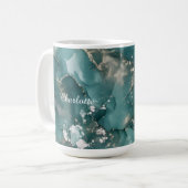 Mug Personalized Luxury Marble Pattern Custom Name  (Devant gauche)