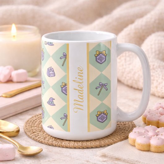 Mug Personalized Magic Academy Wizard School Green