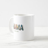 Mug Personalized Mama Est Year Floral Mother Gift (Devant gauche)