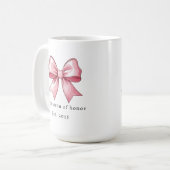 Mug Personalized Matron of Honor Gift Wedding (Devant gauche)