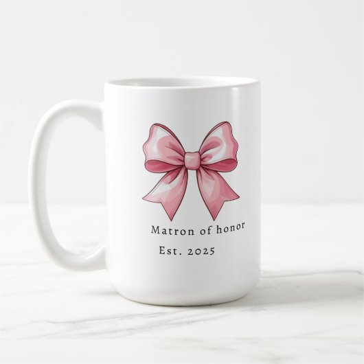 Mug Personalized Matron of Honor Gift Wedding (Gauche)