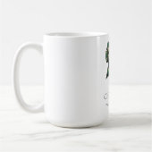 Mug Personalized Merry Christmas | Green Plaid Bow (Gauche)