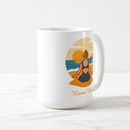 Mug Personalized Mindfulness Yoga (Devant droit)