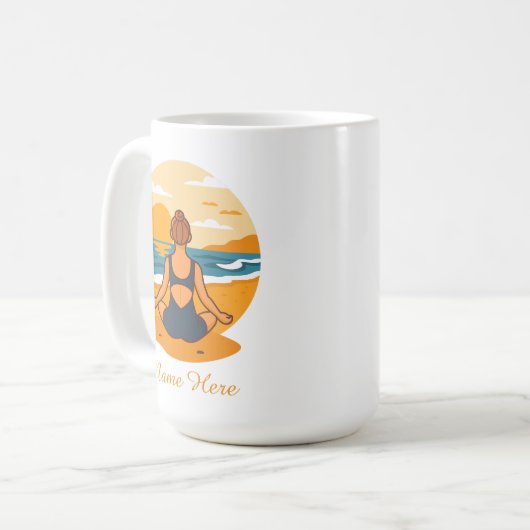 Mug Personalized Mindfulness Yoga (Devant gauche)