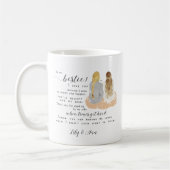 Mug Personalized Modern Bff Friendship Gift (Gauche)