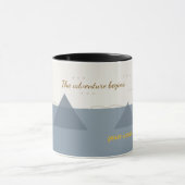 Mug Personalized Modern Mountain Adventure Two-Tone Co (Centre)