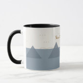 Mug Personalized Modern Mountain Adventure Two-Tone Co (Gauche)