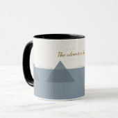 Mug Personalized Modern Mountain Adventure Two-Tone Co (Devant gauche)