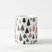 Mug Personalized Modern Pink Christmas Gift Box Photo (Centre)