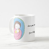 Mug Personalized Mom and Baby Mothers Day gift  (Devant gauche)
