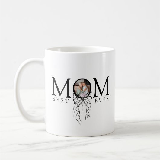 Mug Personalized Mom Best Ever Photo (Gauche)