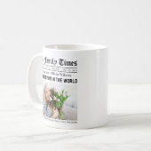 Mug Personalized Mother's Day Newspaper Gift for Mom (Devant gauche)