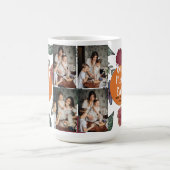 Mug Personalized mothers Day,photo collage floral gift (Centre)