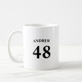 Mug Personalized name and Jersey number  (Gauche)