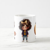 Mug Personalized Name & C Sleepy Morning Plaid Charact (Centre)