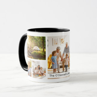 Mug Personalized Name Family Collage Photo