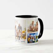 Mug Personalized Name Family Collage Photo (Devant droit)