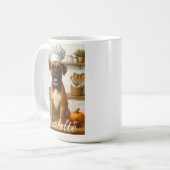 Mug Personalized Name Funny Boxer Dog Loving Chef (Devant gauche)