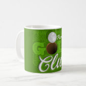 Mug Personalized NAME Golfer Green Golf Course Club (Devant gauche)